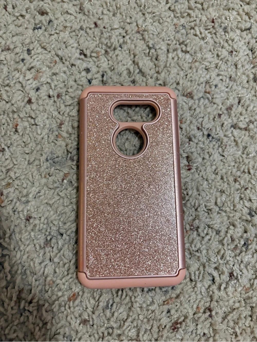 Glitter Rose Gold Protective Phone Case for V30 Samsung